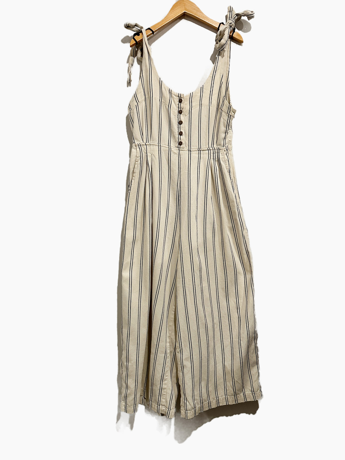 Free People Striped Tie One-Piece Jumpsuit - 4