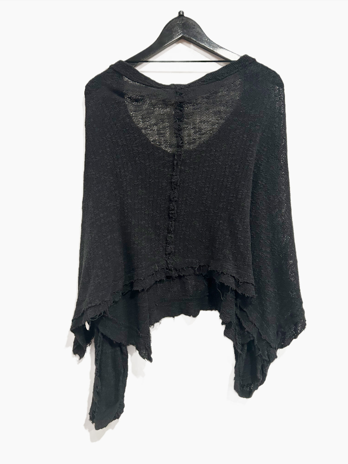 Free People Island Girl Hacci Tee in Black - Small