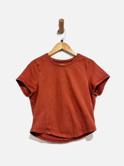 Madewell Heavyweight Jersey Crewneck Tee in Antique Rose - Small