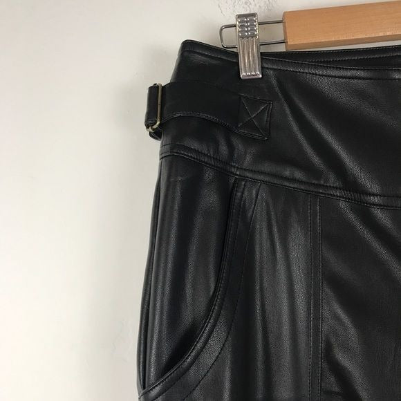 NWT Young Fabulous & Broke High Rise Utility Vegan Leather Pants Size Large