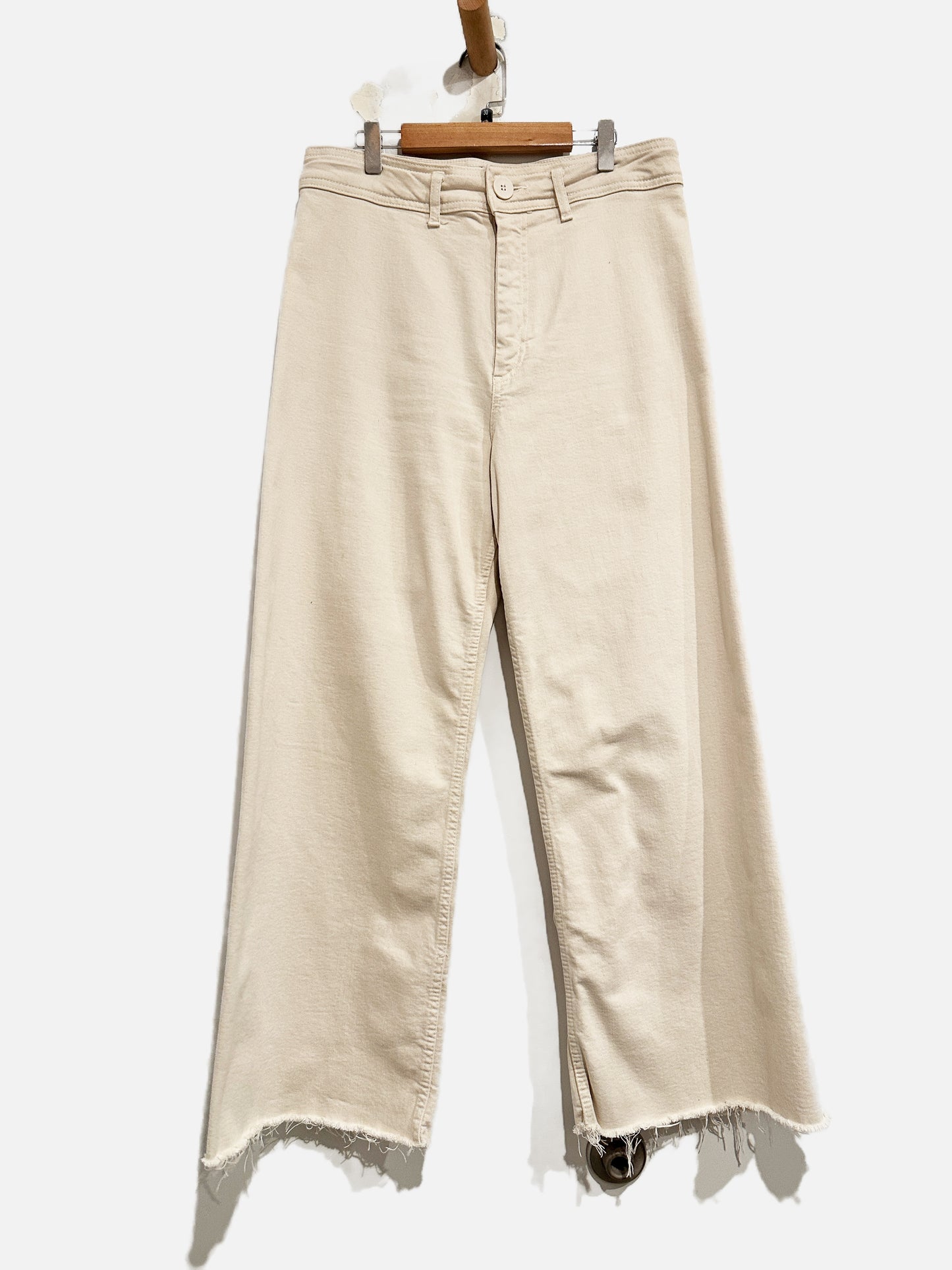 Zara Cream The Marine Straight Jeans  - 10