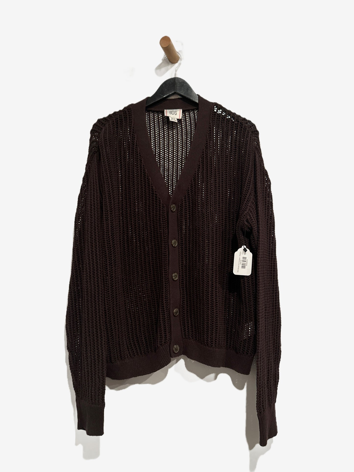 BDG Brown Knit Cardigan - Medium