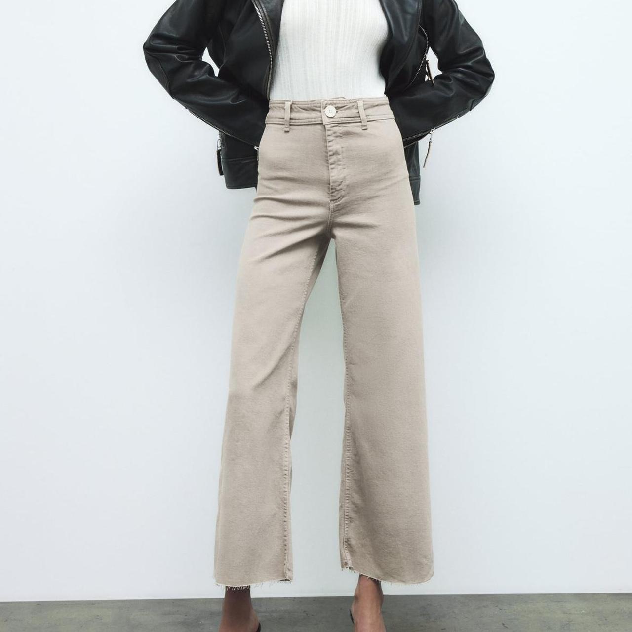 Zara Cream The Marine Straight Jeans  - 10