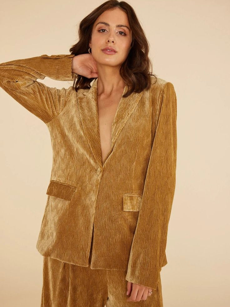 MinkPink NWT Arianna Jacket in Gold - Small