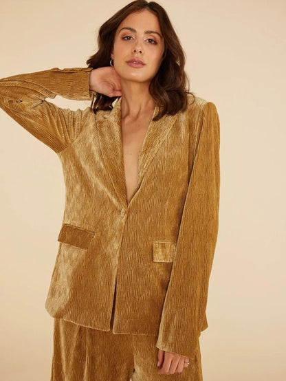 MinkPink NWT Arianna Jacket in Gold - Small