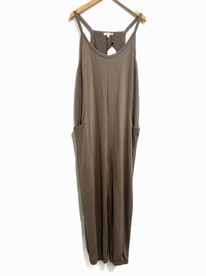 Sundry Brown Jumpsuit - Small
