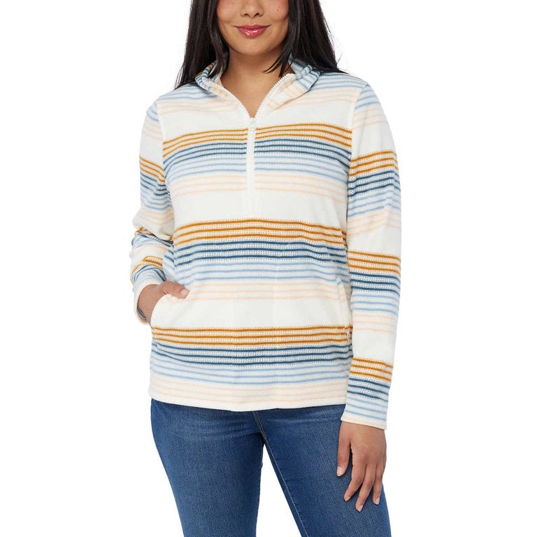 O'Neill Josie Half Zip Hoodie Pullover - Medium