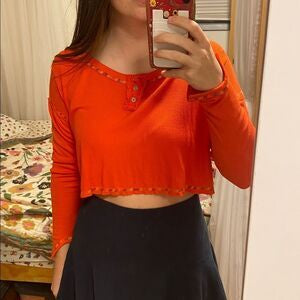 UO Out From Under Orange LS Thermal - Medium