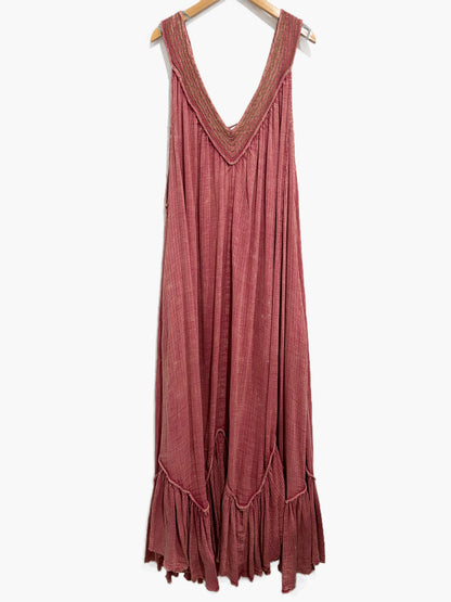 Free People Dreams of Bali Maxi Dress in Mauve - Large