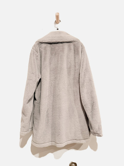 Splendid Grey Faux Fur Coat - Medium