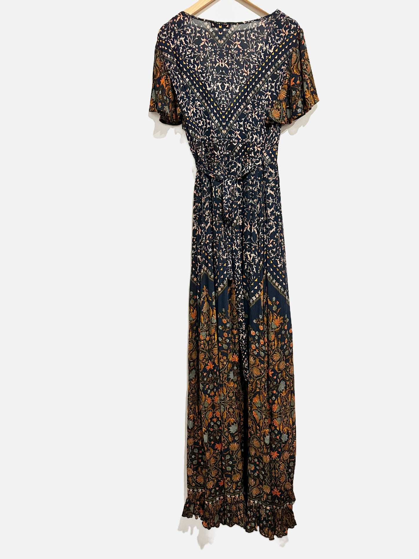 Patrons of Peace Navy Floral Maxi Dress -Small