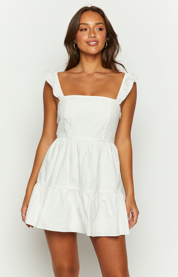 Beginning Boutique Adair White Mini Dress - 2/XS