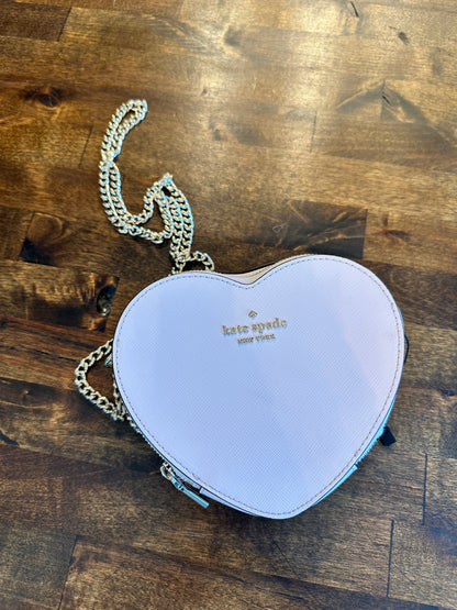 Kate Spade Love Shack Mini Heart Crossbody Purse in Rosebud Pink