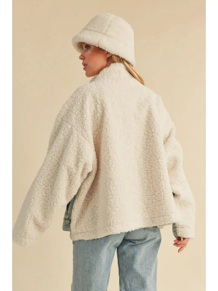 Mable Denim and Sherpa Jacket - Small