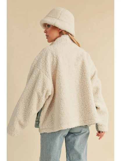 Mable Denim and Sherpa Jacket - Small