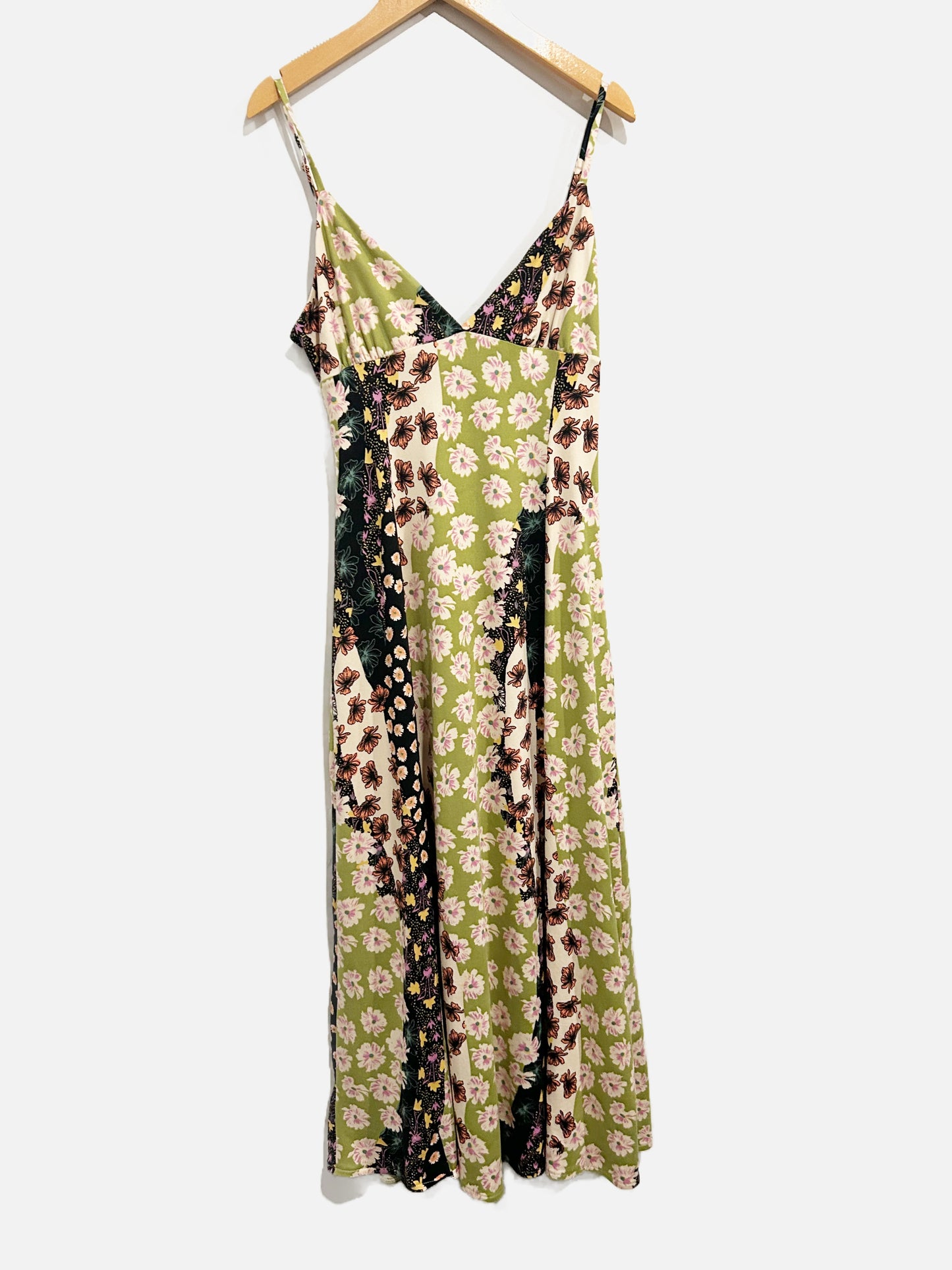 Urban Outfitters Ashley Floral Midi Slip Dress - Small