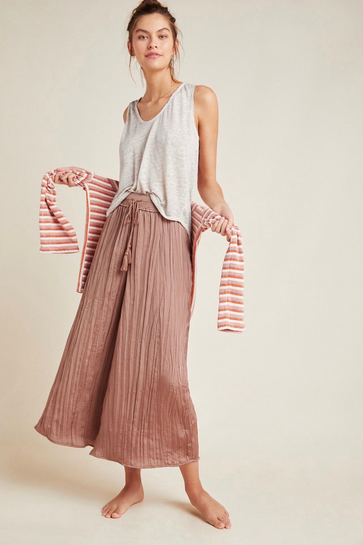 Anthropologie Saturday Sunday Mona Wide-Leg Pants in Brown - XS