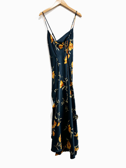 ASTR Gaia Floral Midi Slip Dress - Medium