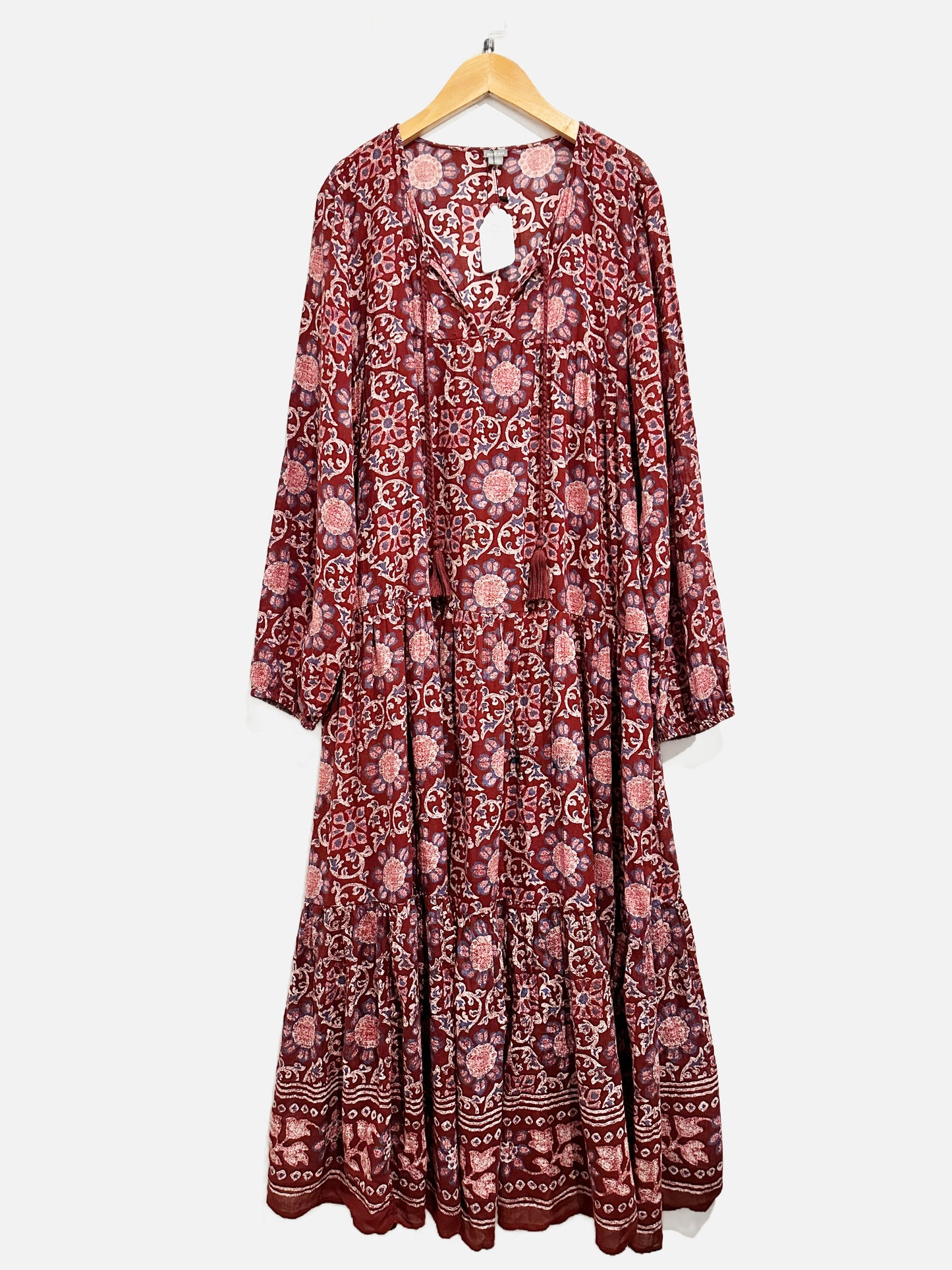Aerie Red Floral Maxi Dress - XL