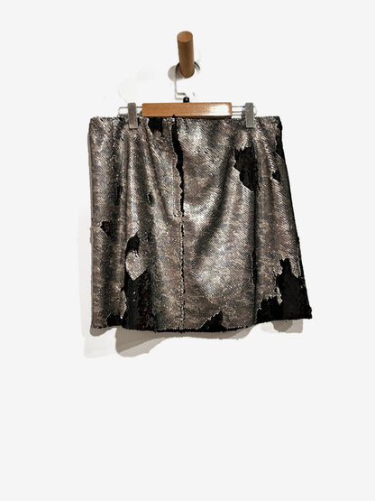 Free People Sequin Mini Skirt in Camo - 10