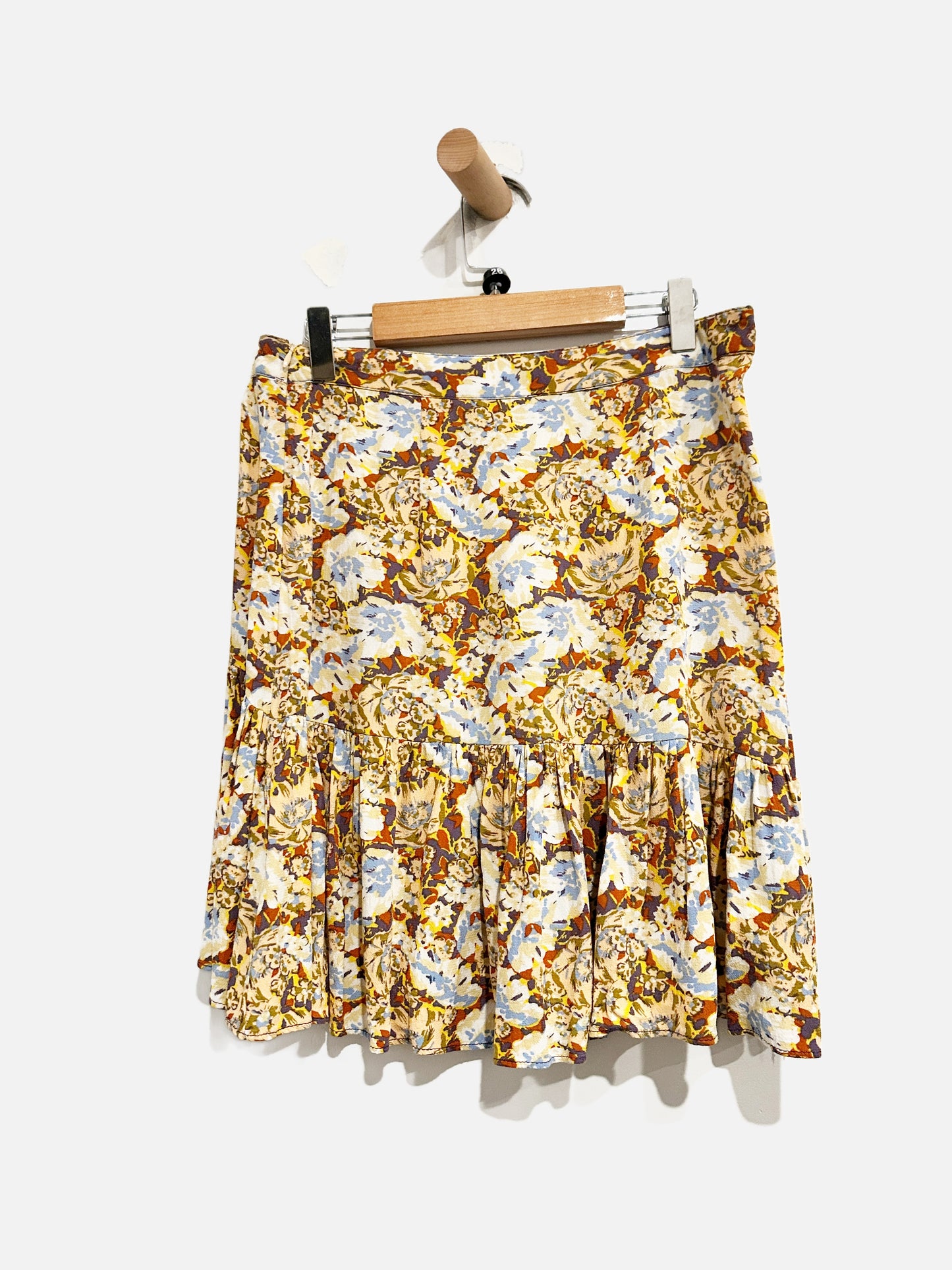 Free People Floral Mini Ruffle Skirt - 2