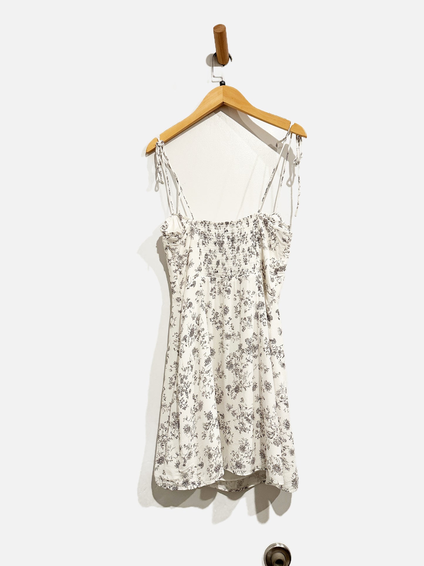 Aritzia Wilfred Fable White Print Mini Dress - 4