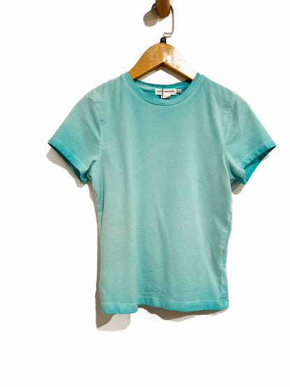 Good American Blue Super Stretch Baby Tee - XS
