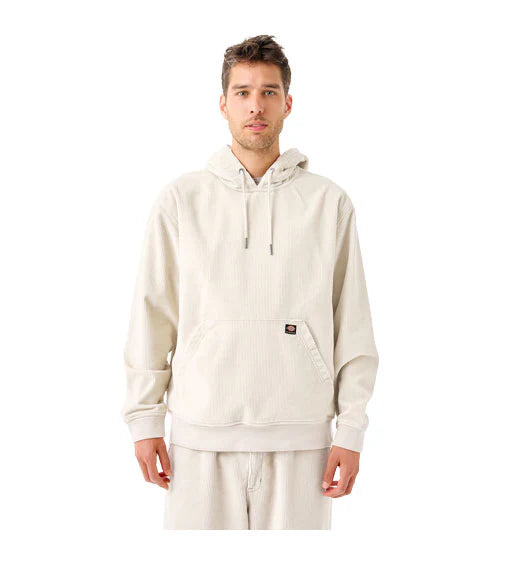 Dickies Mens’ Cream Corduroy Hoodie - Small