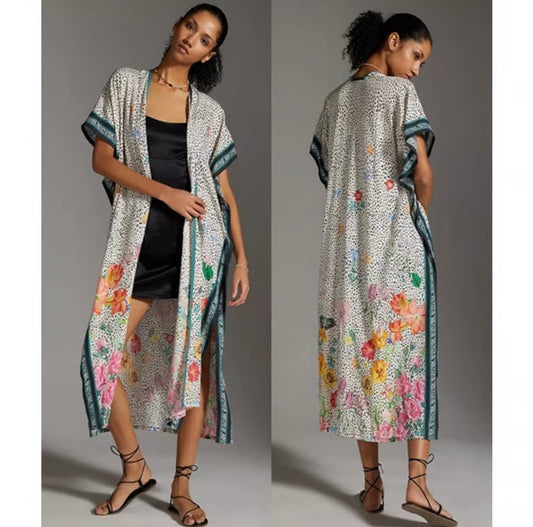 Anthropologie Maeve Floral Kimono - 0S