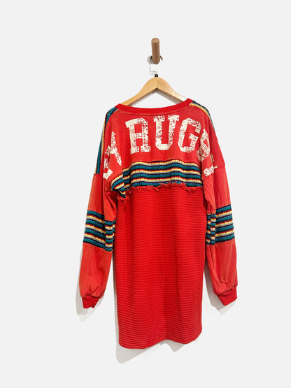 Urban Outfitters Red NY Rugby Knit LS Top - Small