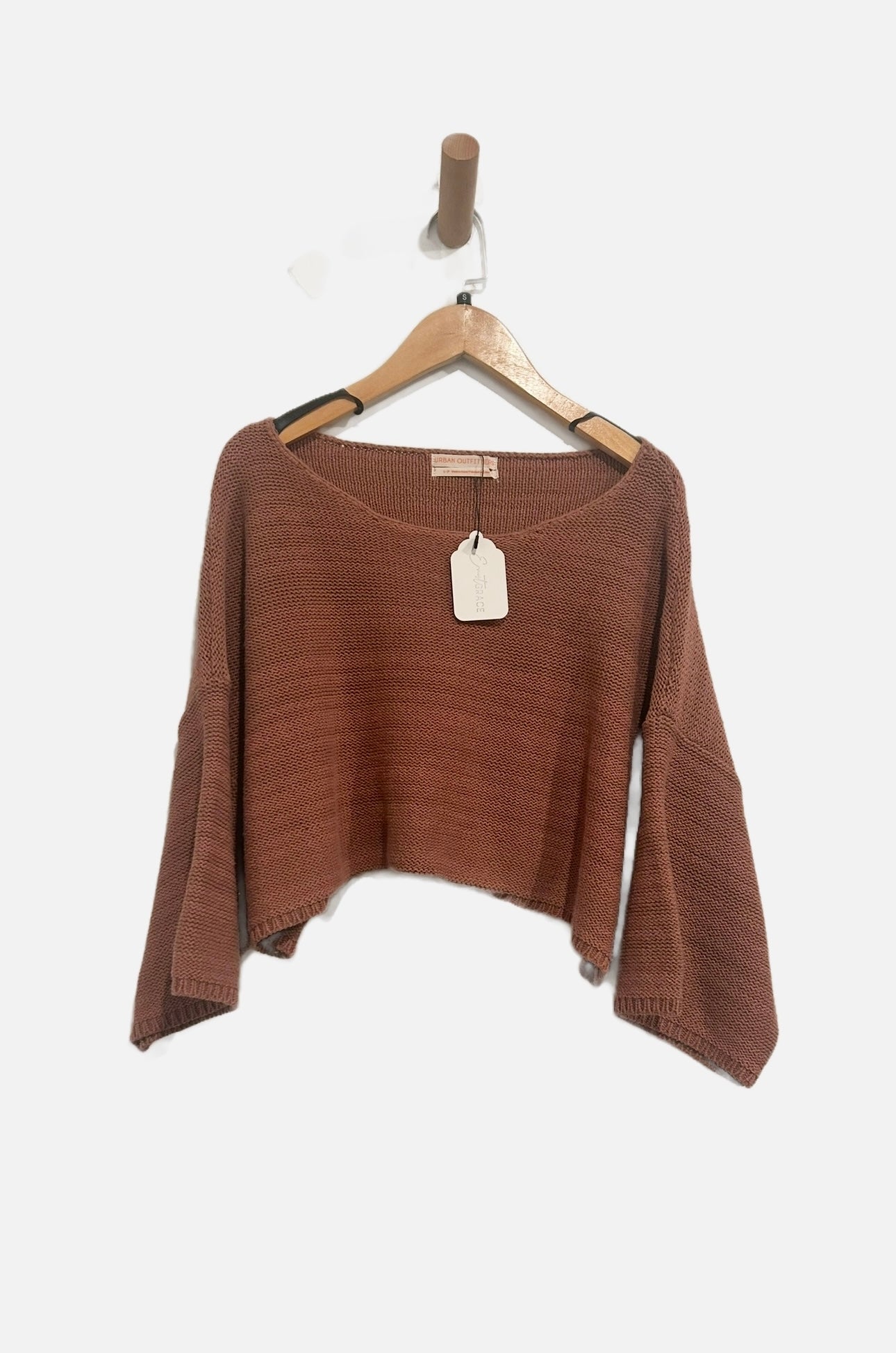 Urban Outfitters Cable Knit Crop Sweater - Small