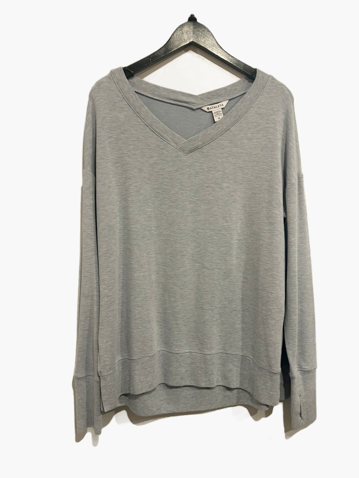 Athleta Seasoft V-Neck Sweatshirt in Blue Star - Medium