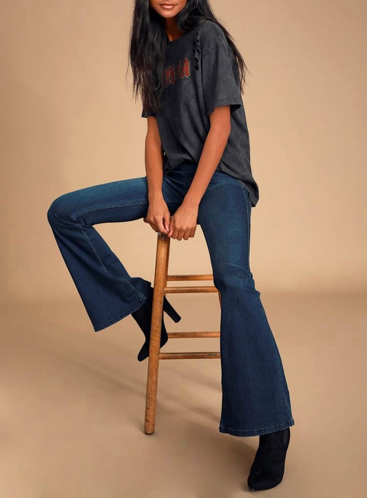 Free People Pull on Flare Jeans - 27