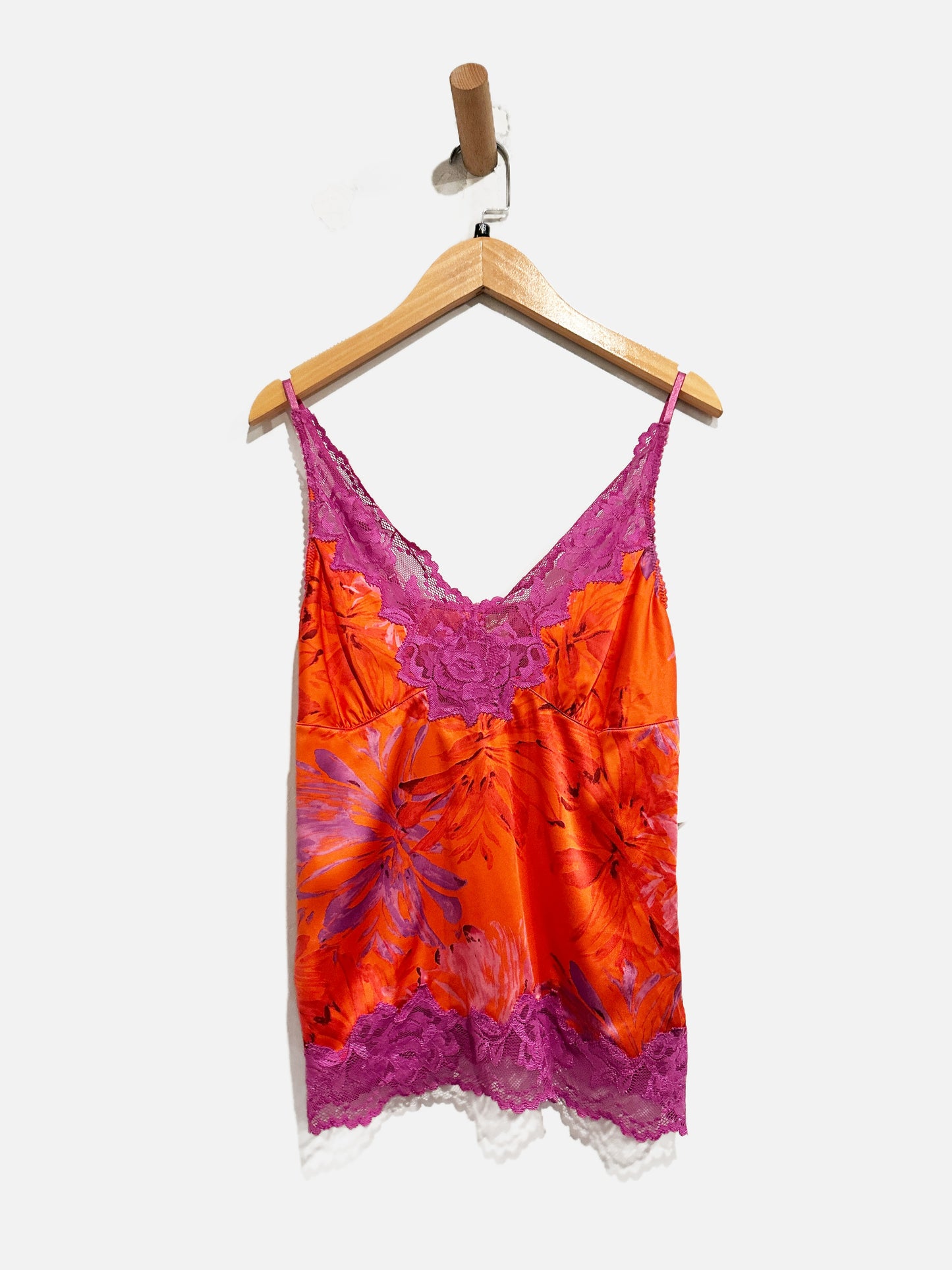 Banana Republic Y2K Orange/Purple Floral Cami - XS
