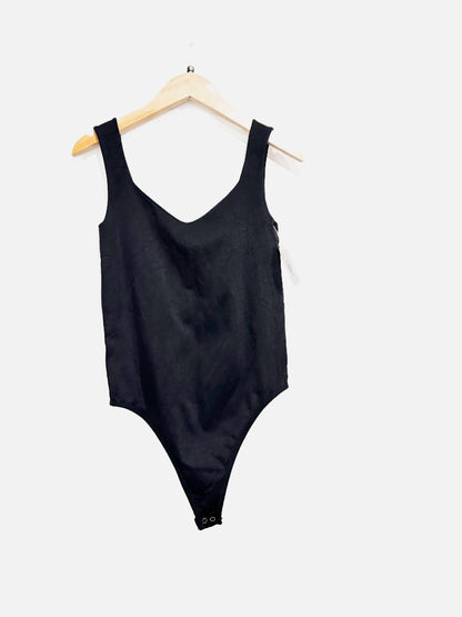 Free People Clean Lines Black Bodysuit - XS/S