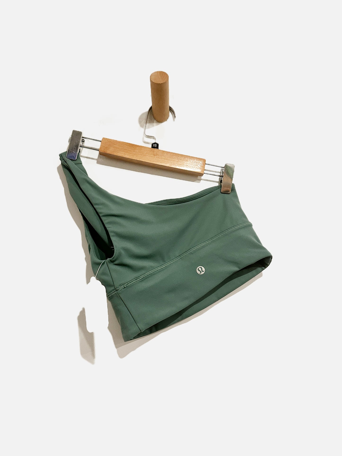 Lululemon Align Asymmetrical Bra *Light Support, A/B Cup Medium Forest - 2