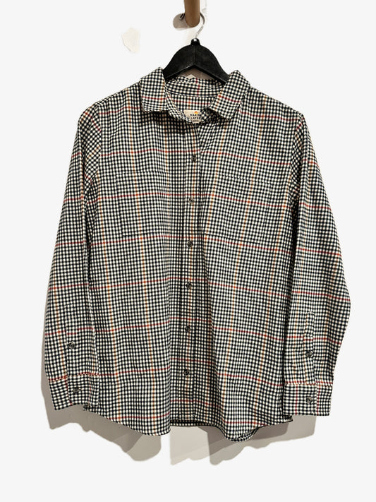 Marine Layer Black Check Flannel - Medium