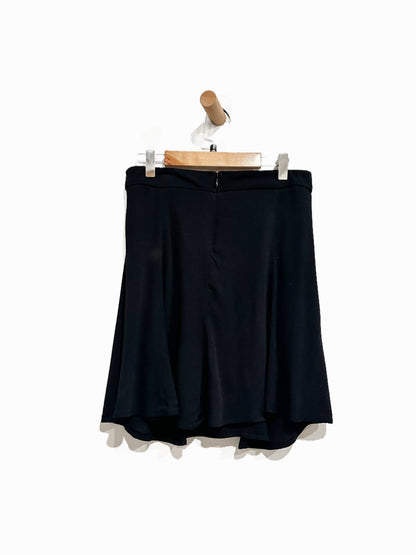 Reformation Black Flounce Mini Skirt - 4