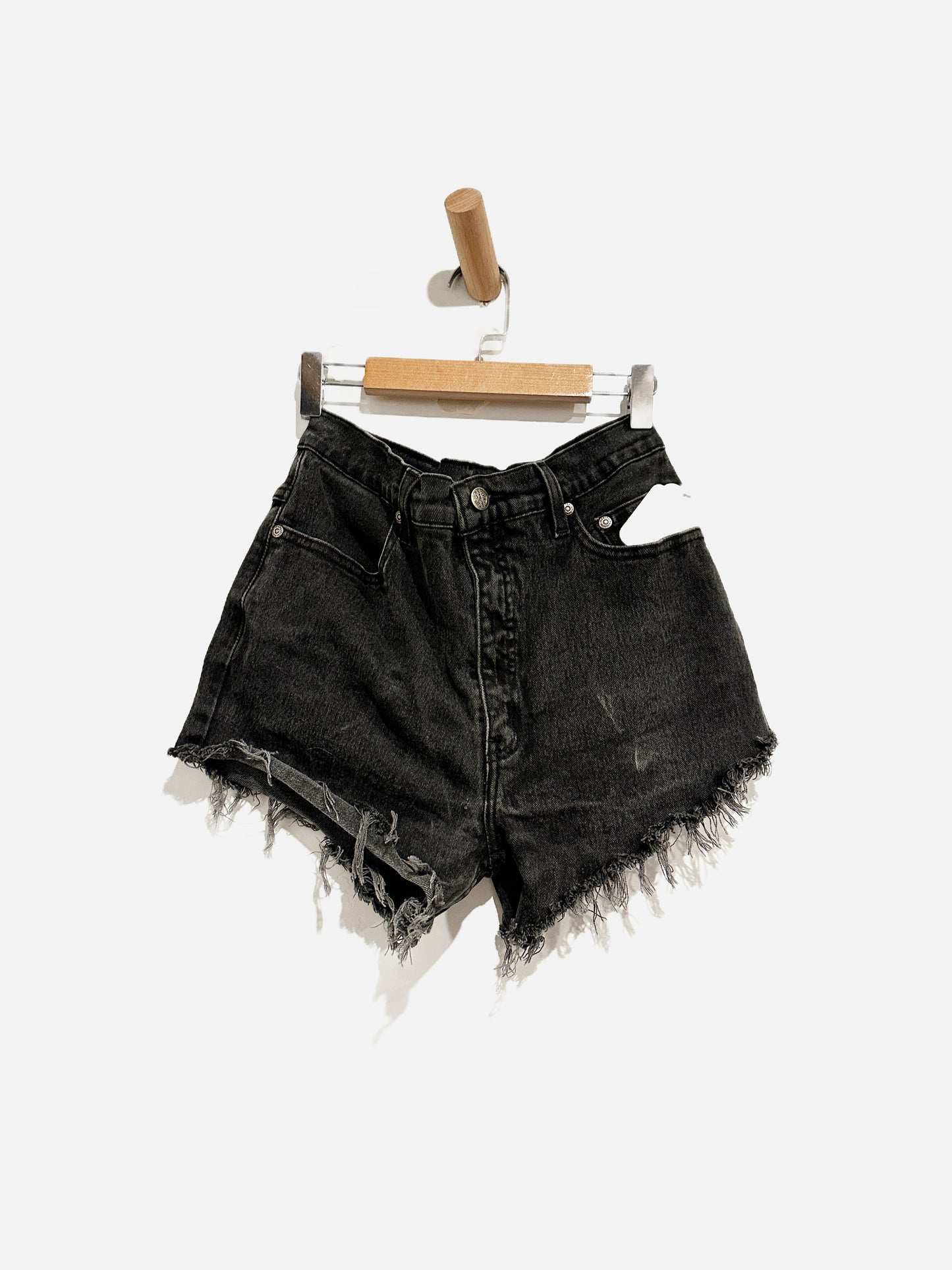 Harley Davidson Black Denim Shorts - 8