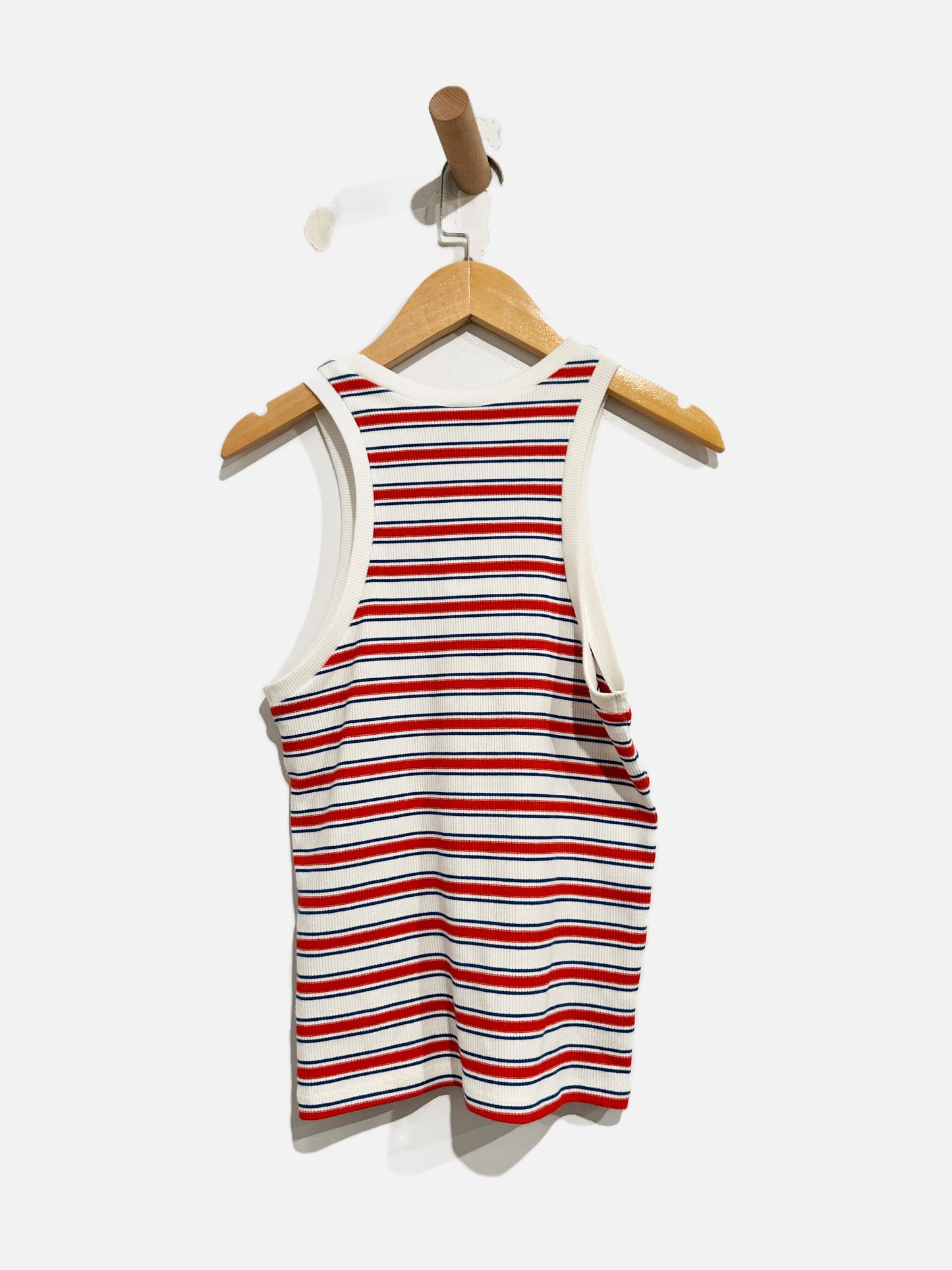 Anthropologie Maeve Red and White Stripe Tank - XXS