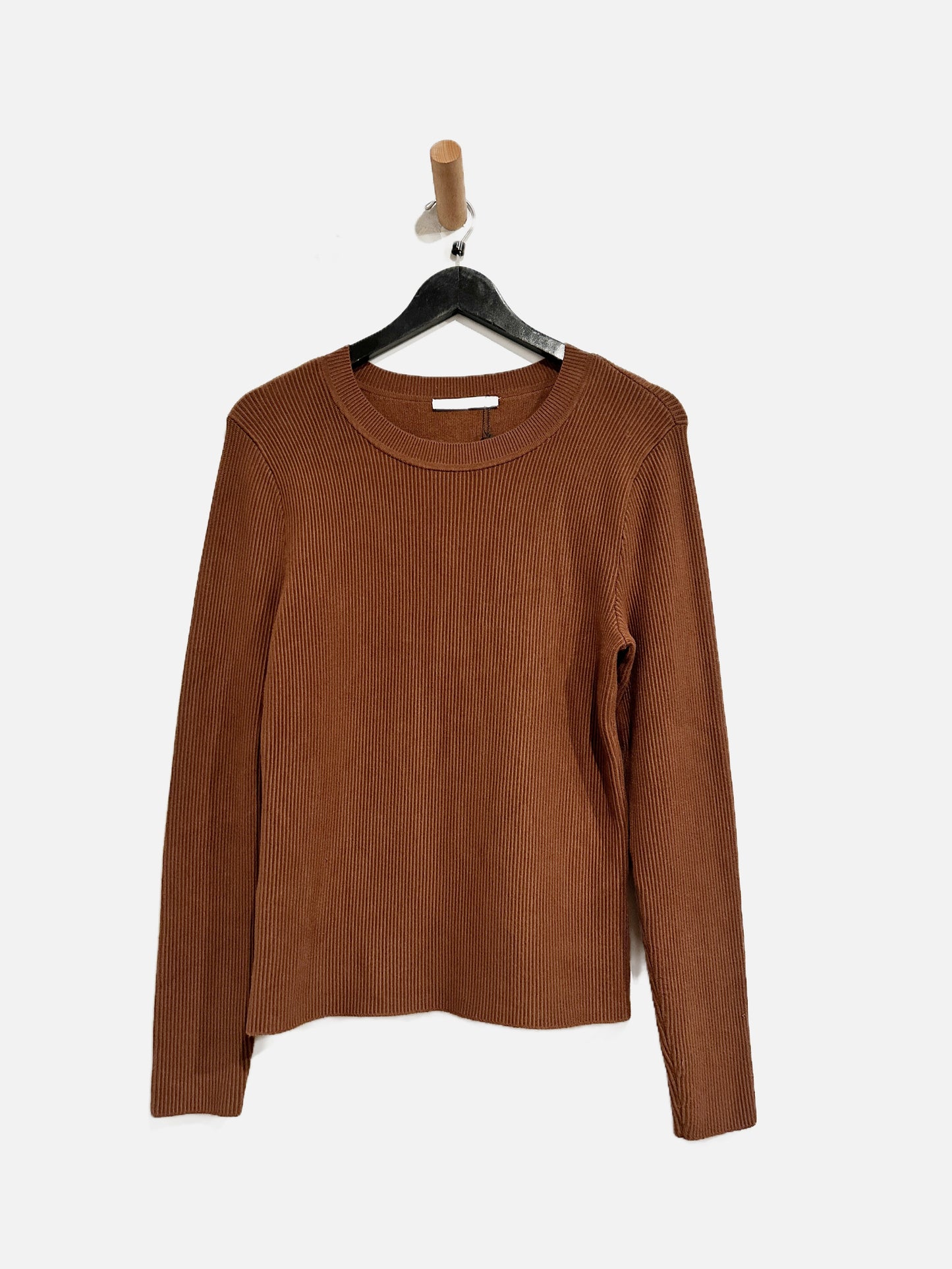 Abercrombie & Fitch Brown Ribbed LS - Large