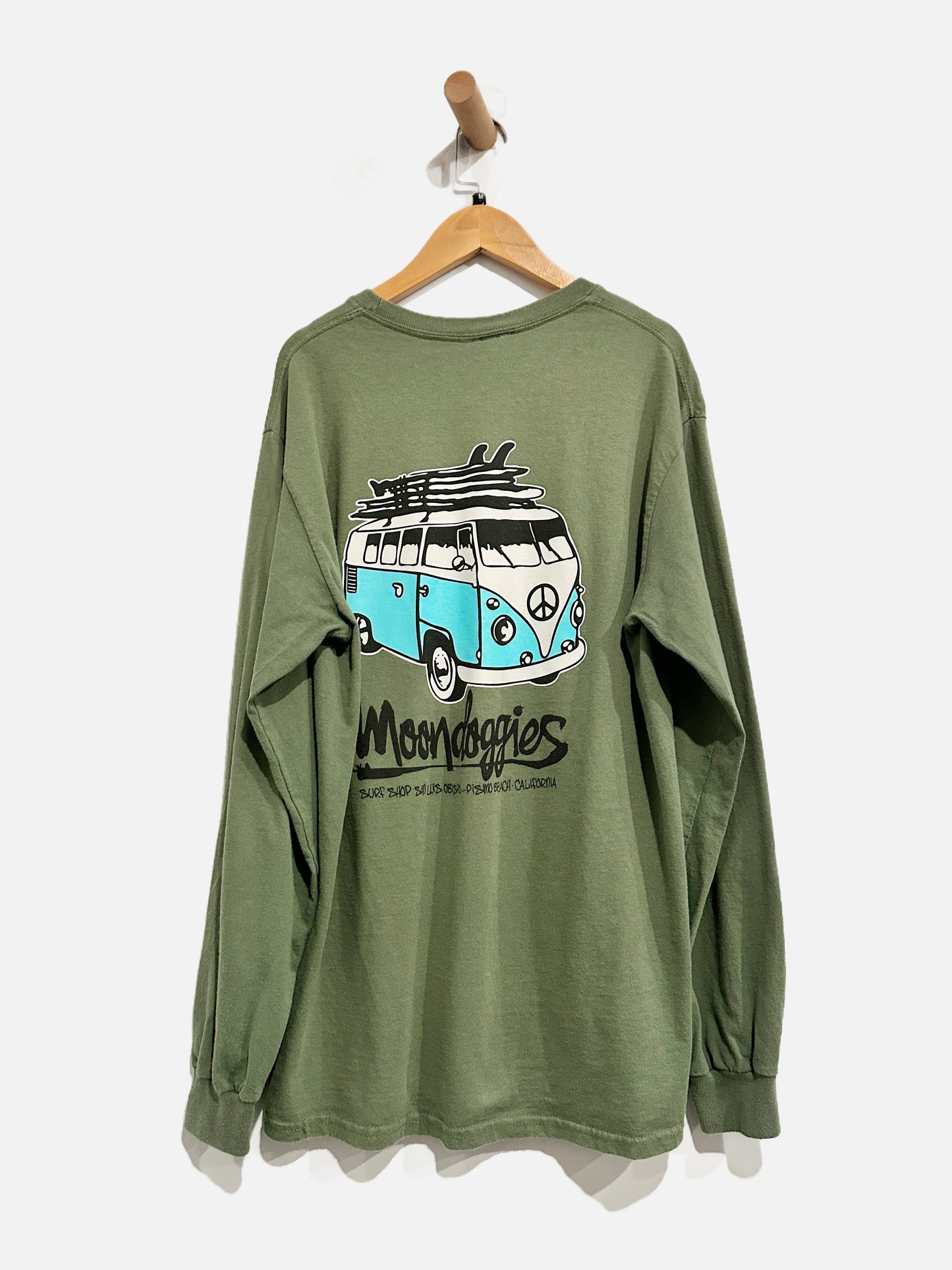 Moondoggies Green Graphic LS - Medium