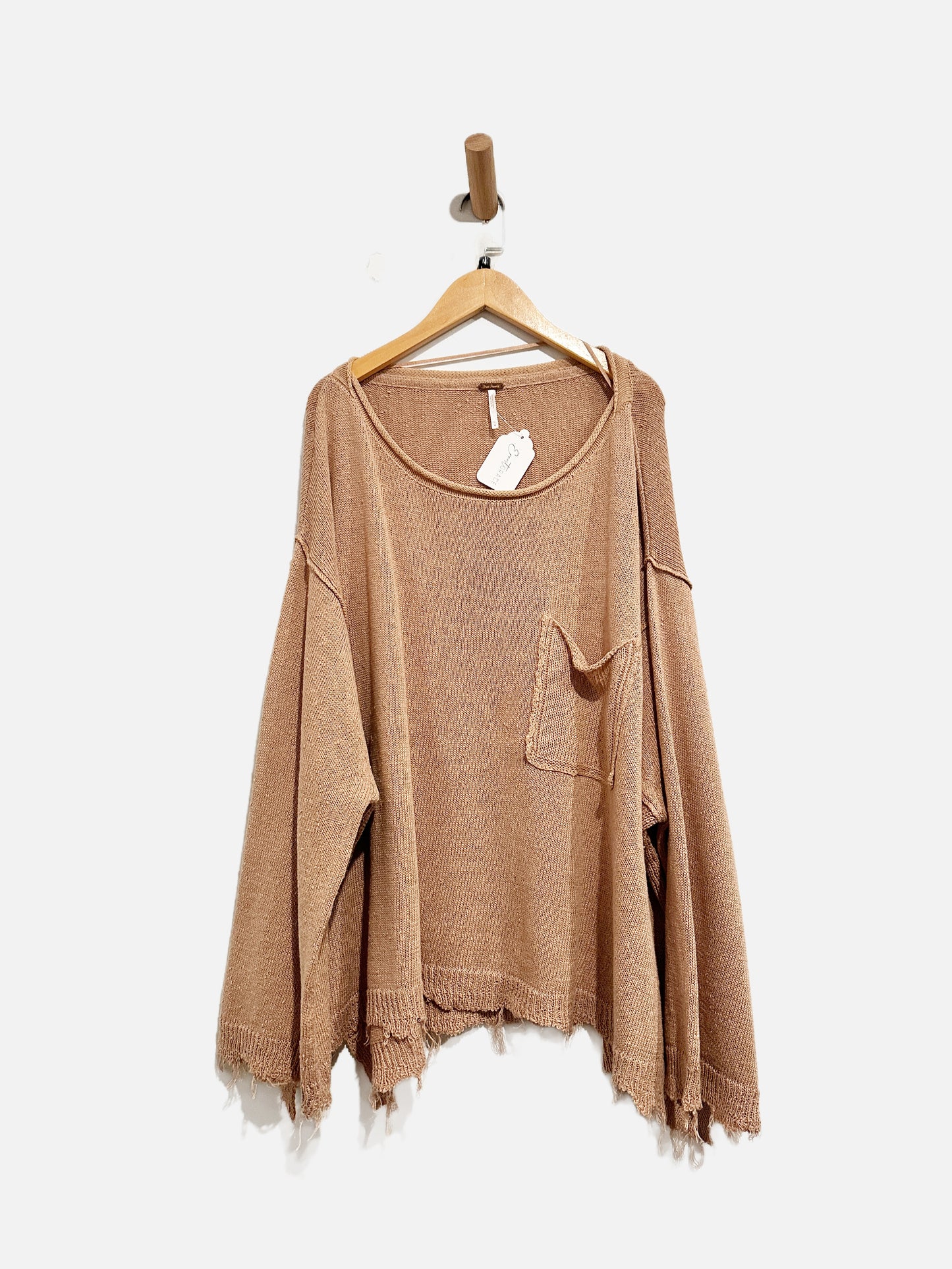 Free People Prism Tan Pullover - Medium