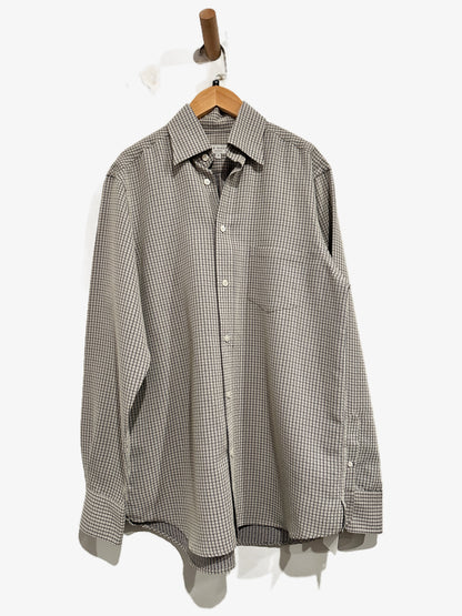 Ted Baker Black and Gray Plaid Button Down - 2 (Small)