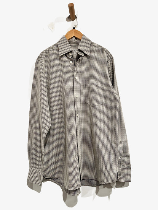 Ted Baker Black and Gray Plaid Button Down - 2 (Small)