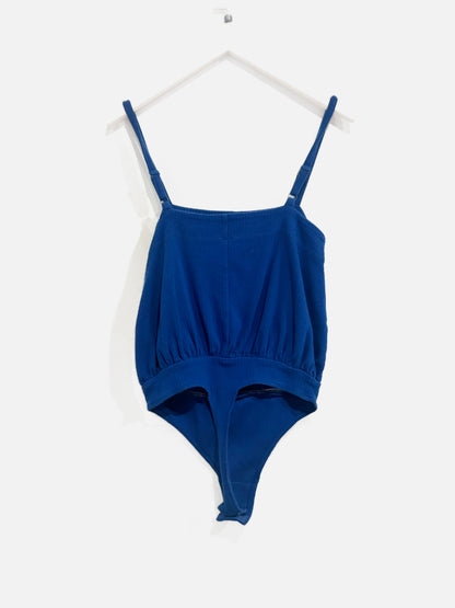 Free People Marissa Bodysuit in Primary Blue - XS