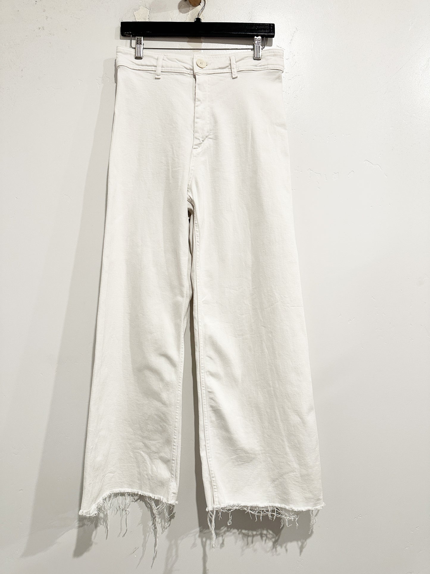 Zara Marine Straight Leg Jeans in White - 8