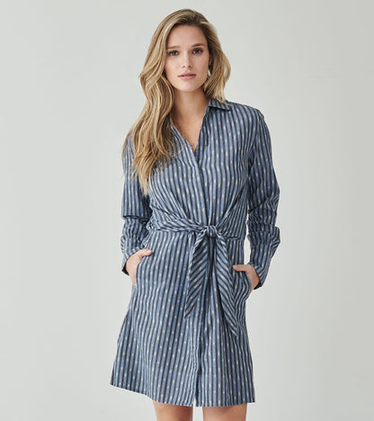 Hatley Avery Dress in Stripe Ikat - XL