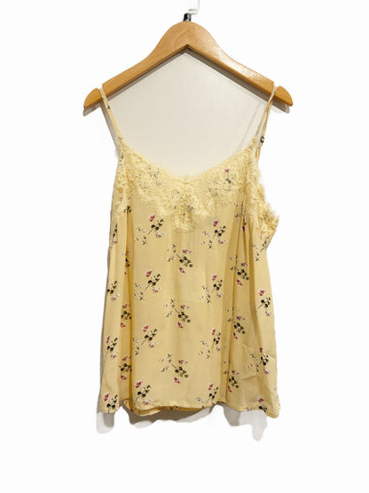 Abercrombie & Fitch Yellow Floral Cami - Small