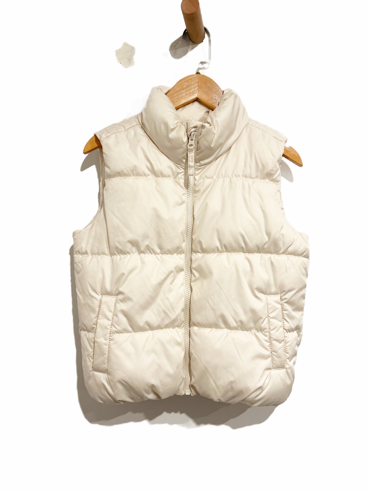 Old Navy White Down Vest